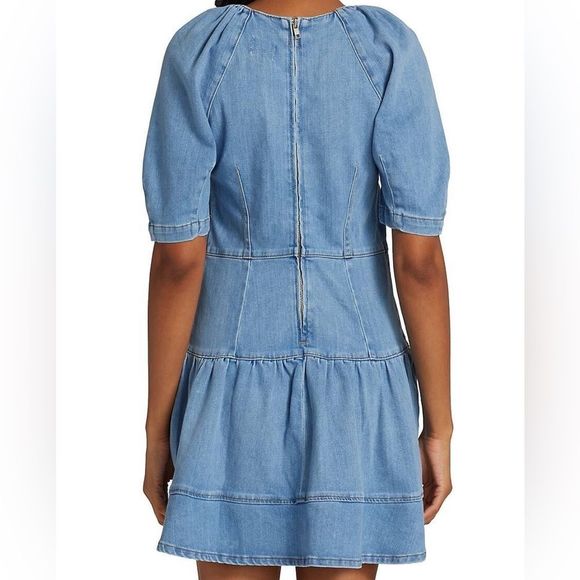 Jonathan Simkhai Holland Round-Neck Short Sleeve Mini Dress - Picture 3 of 4